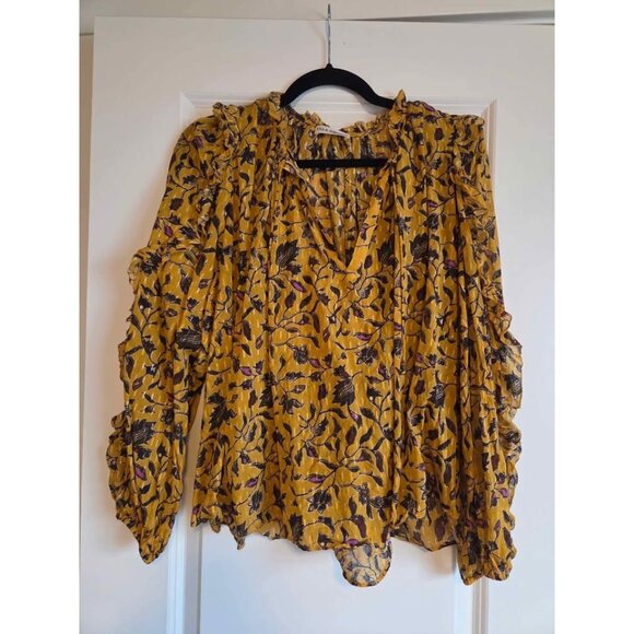 Ulla Johnson silk floral blouse size 8 - Picture 1 of 9